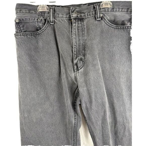 LEVIS BLACK JEAN CLASSIC 505 38x30 REGULAR STRAIGHT 100% COTTON DENIM 00505-0260 - Picture 2 of 7